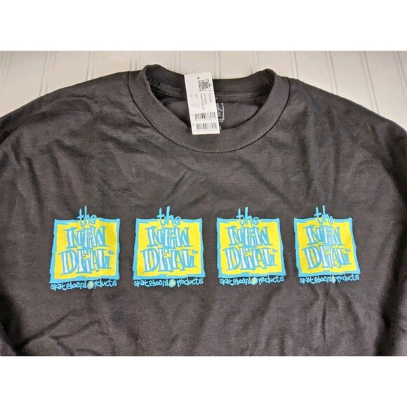 NEW DEAL "Original Napkin 4 Bar Logo" Skateboard Long Sleeve T-Shirt Size XL - Picture 2 of 6